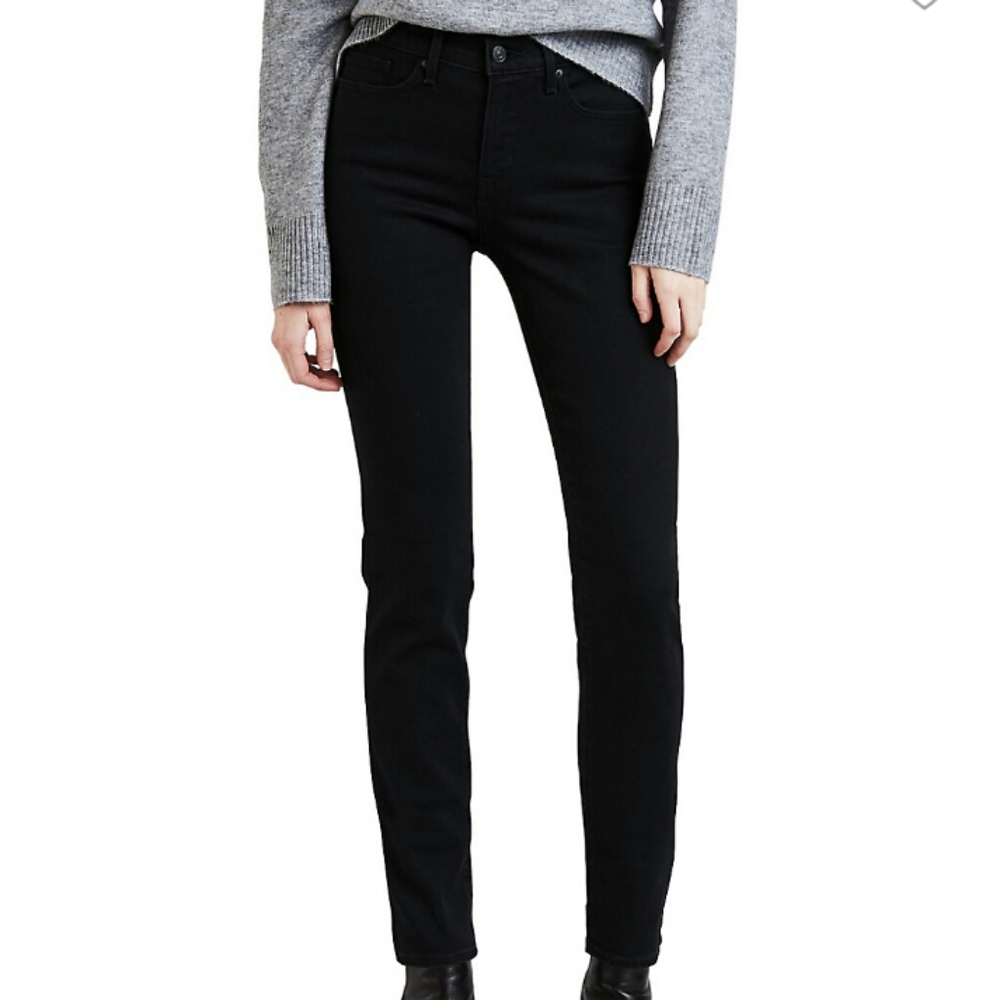 💕 Levi's 312 Shaping Slim Jeans Black